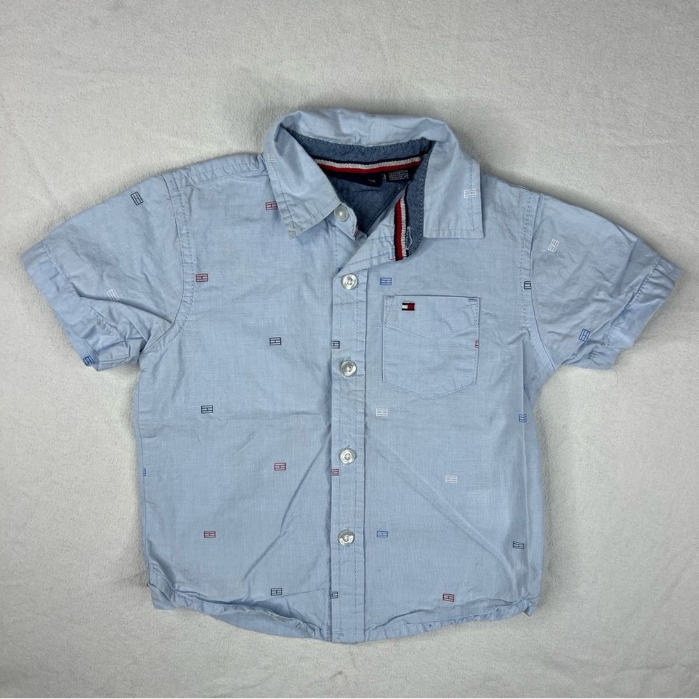Tommy Hilfiger Boys Button Down 24M T-shirt Blue